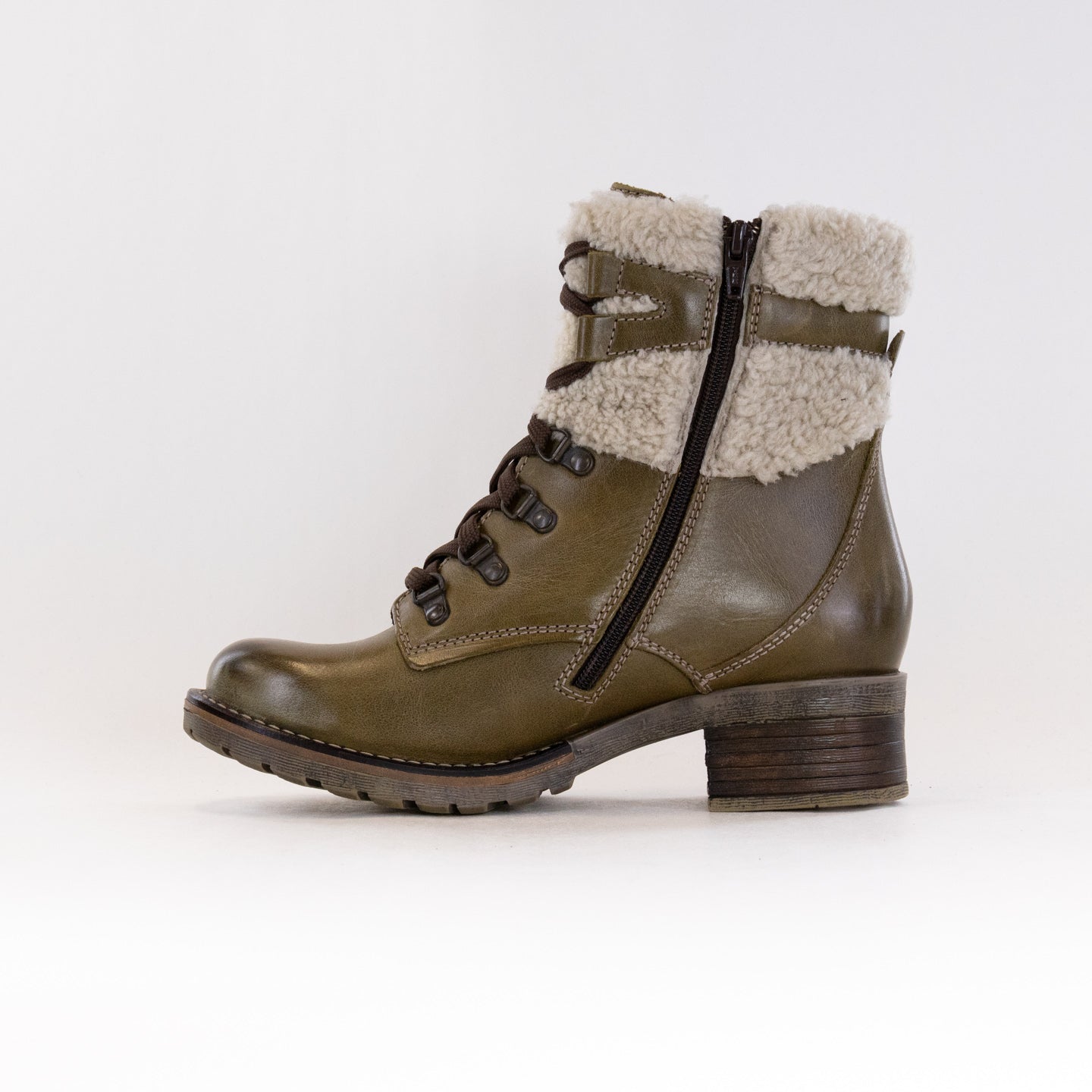 Dromedaris Kara Shearling (Women's) - Olive