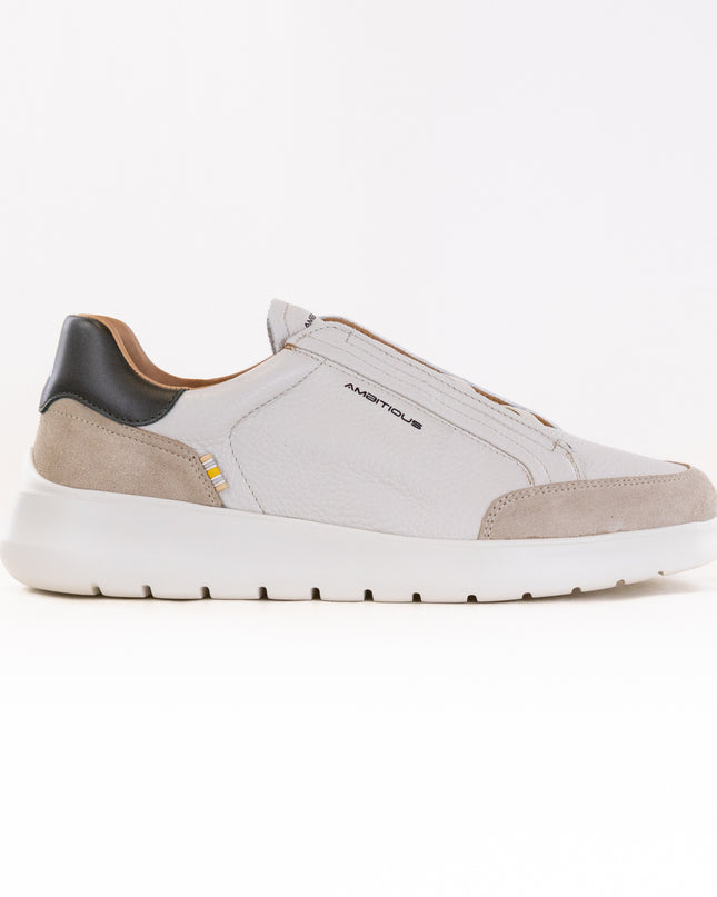 Ambitious Hover Slip-On Sneaker 13721A (Men's) - Beige Leather Combi