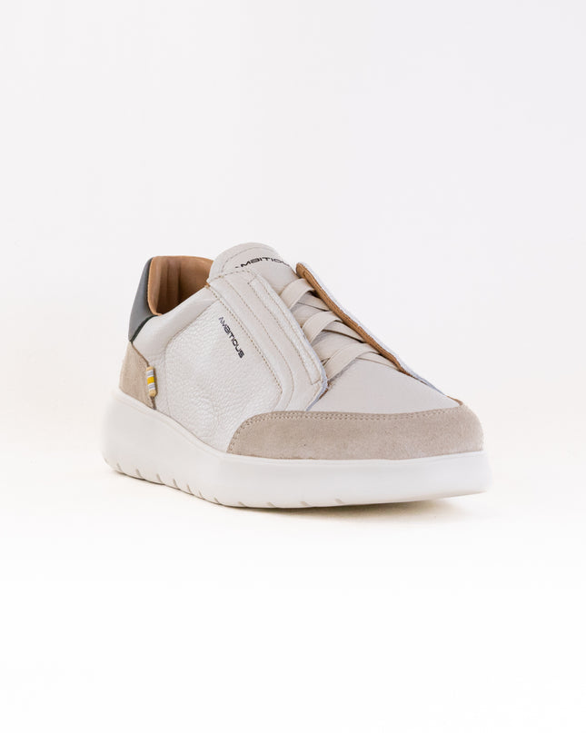 Ambitious Hover Slip-On Sneaker 13721A (Men's) - Beige Leather Combi