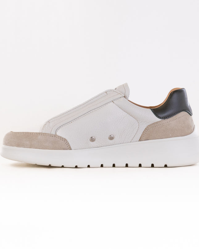 Ambitious Hover Slip-On Sneaker 13721A (Men's) - Beige Leather Combi