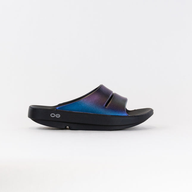 OOFOS OOahh Luxe Slide Sandal (Women's) - Midnight Spectre