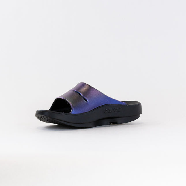 OOFOS OOahh Luxe Slide Sandal (Women's) - Midnight Spectre