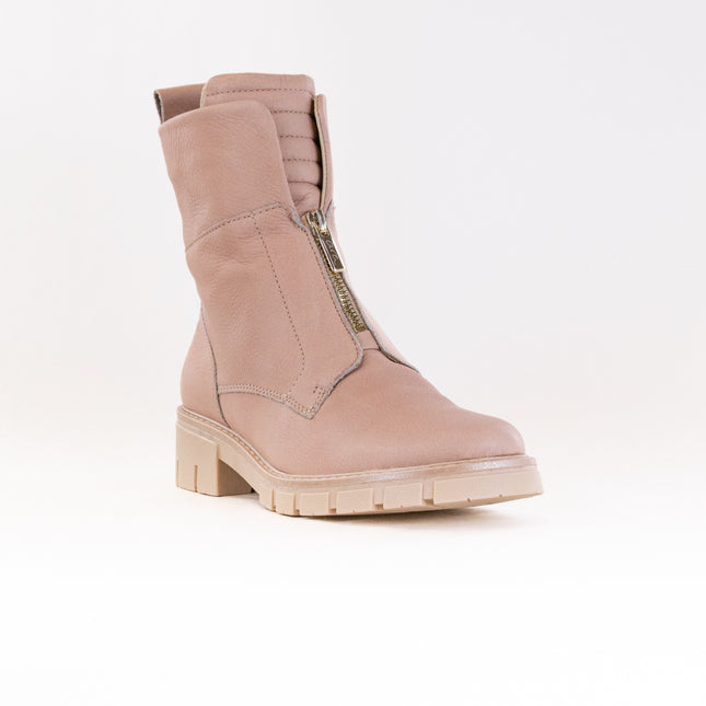 Ara Deon Lug Sole Front Zip Boot (Women's) - Nude
