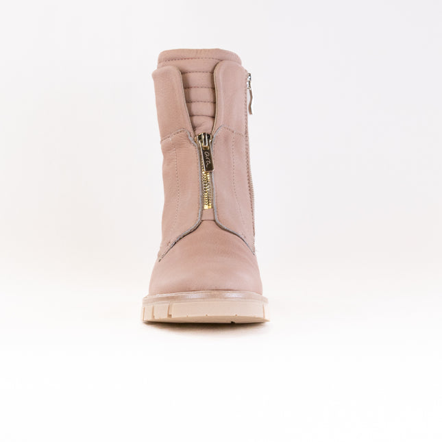 Ara Deon Lug Sole Front Zip Boot (Women's) - Nude