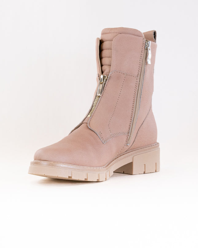 Ara Deon Lug Sole Front Zip Boot (Women's) - Nude