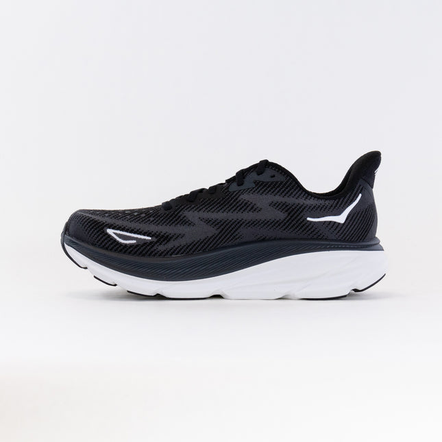 Hoka Clifton 9 Wide (Men's) - Black/White