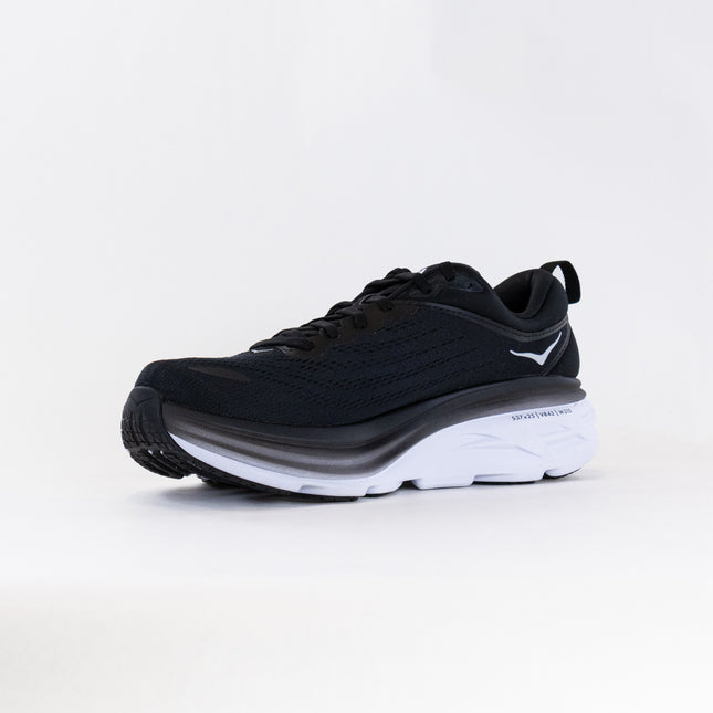 Hoka Bondi 8 (Men's) - Black/White