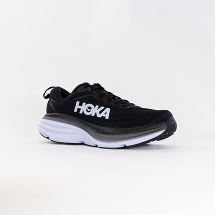 Hoka Bondi 8 Wide (Women's) - Black/White
