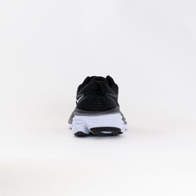 Hoka Bondi 8 Wide (Women's) - Black/White