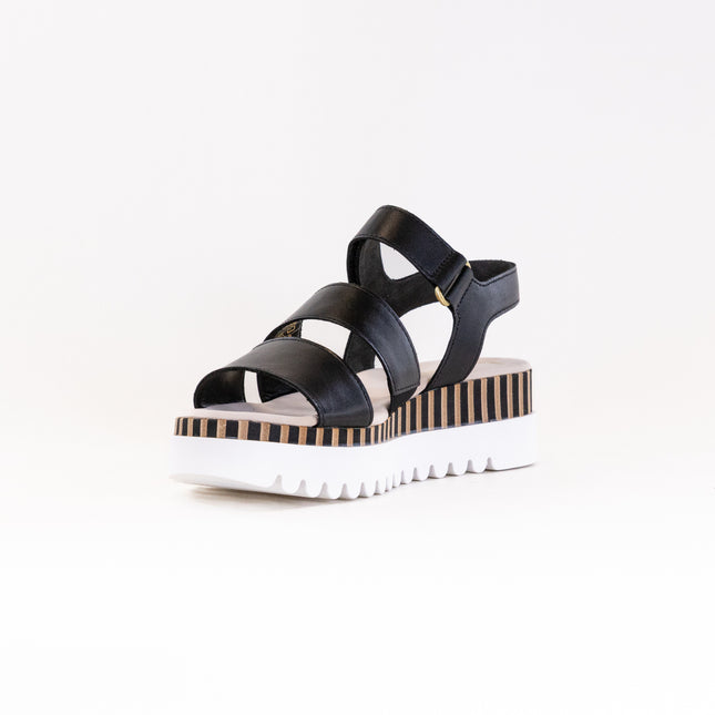 Gabor 24.660.27 Wedge Sandal (Women's) - Black Combination Leather