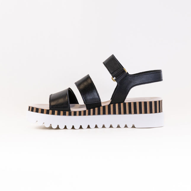 Gabor 24.660.27 Wedge Sandal (Women's) - Black Combination Leather
