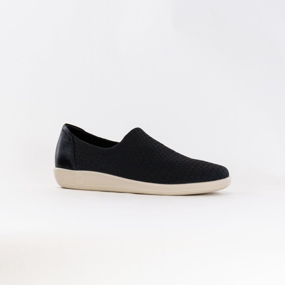 ECCO Soft 2.0 Slip On (Women's) - Black/Black