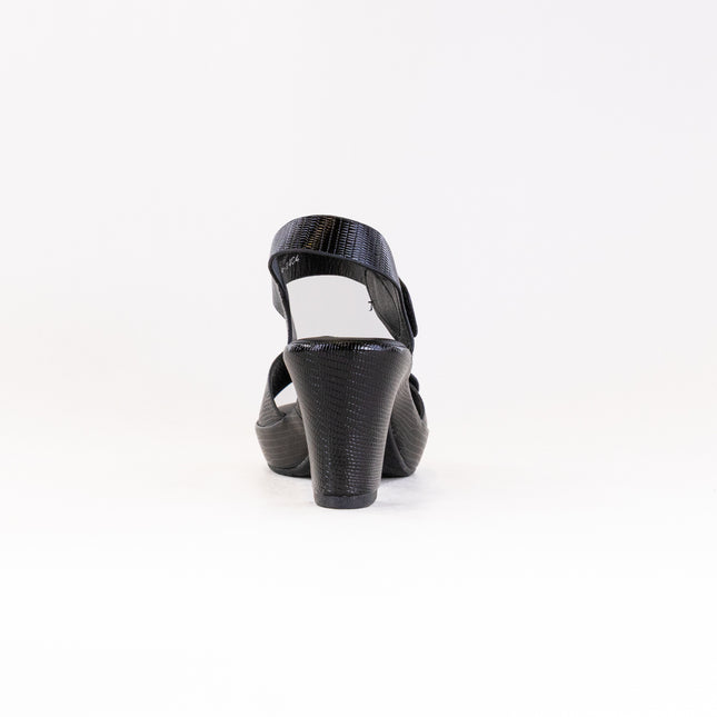 Spring Step Dade (Women's) - Black Python