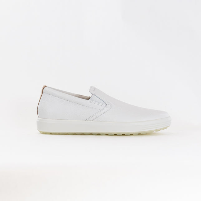 Ecco Soft 7 Casual Slip On (Women's) - White/Powder