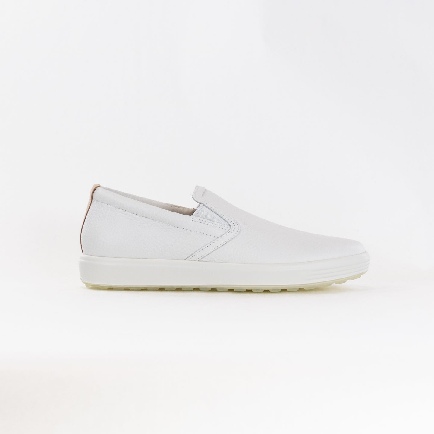 Ecco Soft 7 Casual Slip On (Women's) - White/Powder