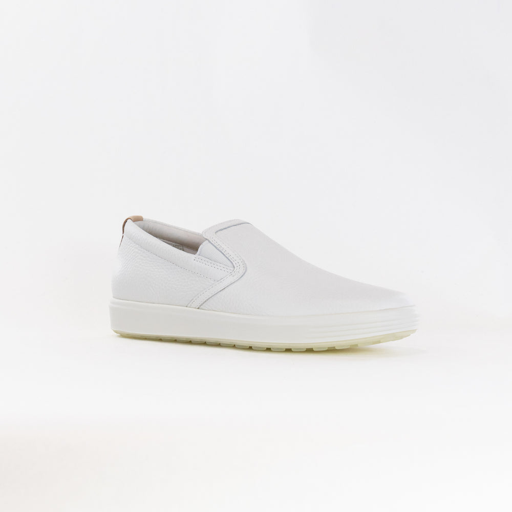 Ecco Soft 7 Casual Slip On (Women's) - White/Powder