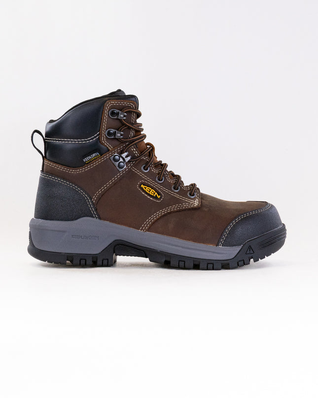 KEEN Utility Evanston 6" Waterproof Boot - Carbon Toe (Women's) - Bison/Black