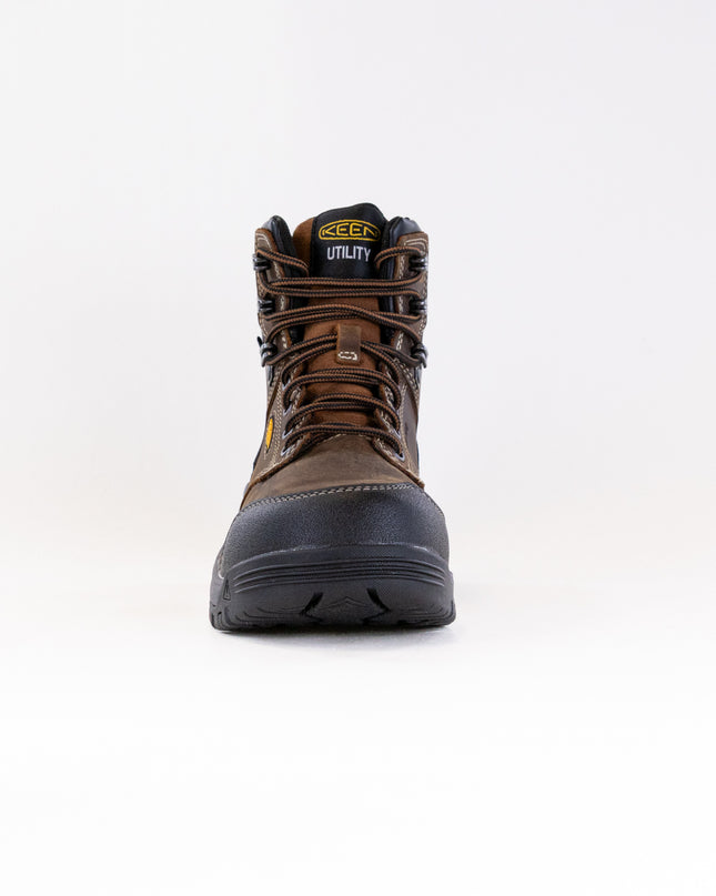 KEEN Utility Evanston 6" Waterproof Boot - Carbon Toe (Women's) - Bison/Black