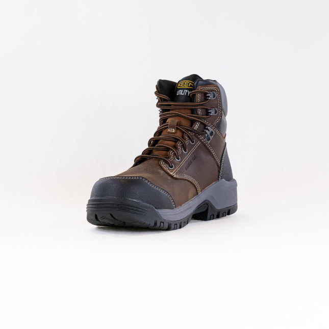 KEEN Utility Evanston 6" Waterproof Boot - Carbon Toe (Women's) - Bison/Black