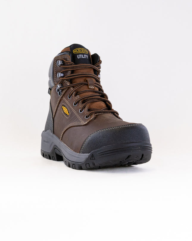 KEEN Utility Evanston 6" Waterproof Boot - Carbon Toe (Men's) - Bison/Black