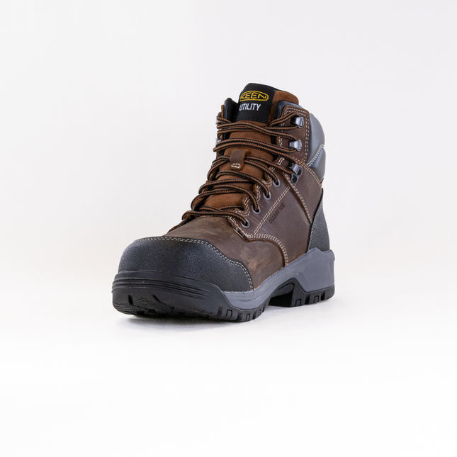 KEEN Utility Evanston 6" Waterproof Boot - Carbon Toe (Men's) - Bison/Black