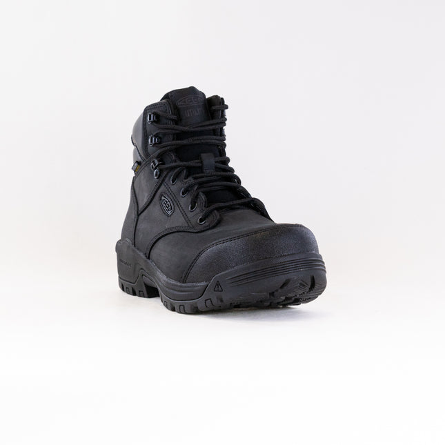 KEEN Utility Evanston 6" Waterproof Boot - Carbon Toe (Men's) - Black/Black