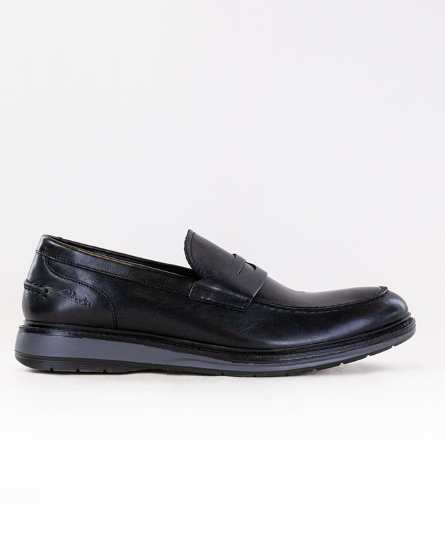 Clarks Chantry Penny (Men's) - Black Leather