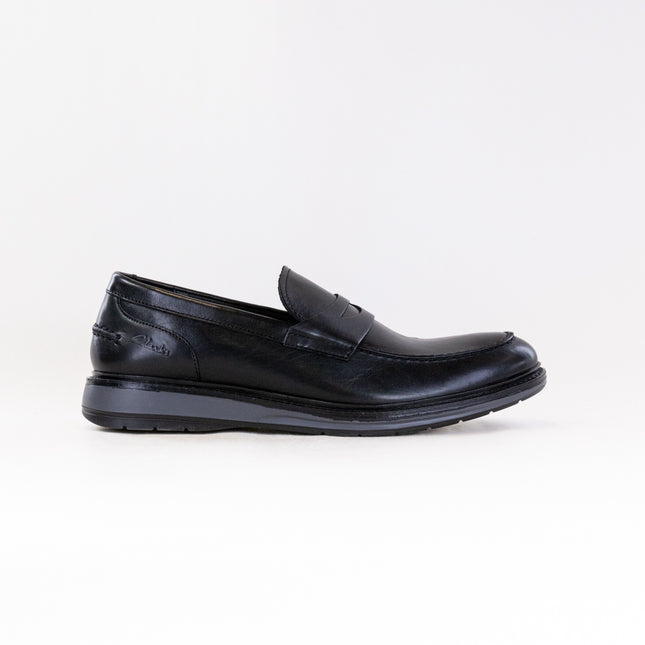 Clarks Chantry Penny (Men's) - Black Leather