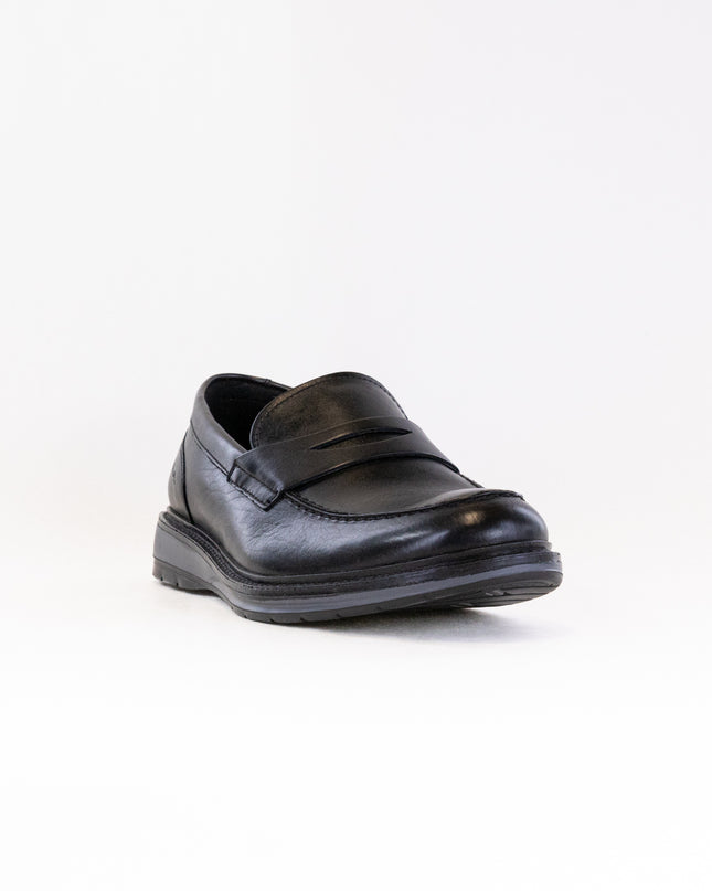 Clarks Chantry Penny (Men's) - Black Leather