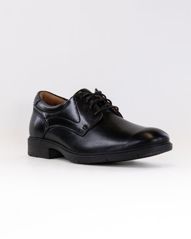 Clarks Eldredge Plain Toe Oxford (Men's) - Black Leather