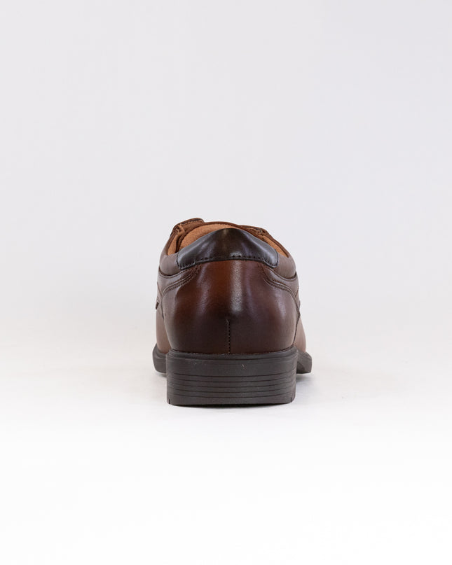 Clarks Eldredge Cap Toe Oxford (Men's) - Dark Tan Leather