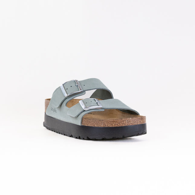 Birkenstock-Papillo Arizona Platform (Women's) - Pure Sage