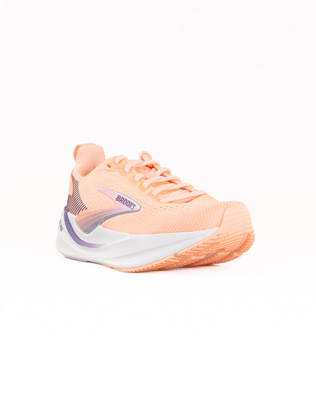 Brooks Ghost Max 4 (Women's) - Cyber Peach/Grape/Blue Wash