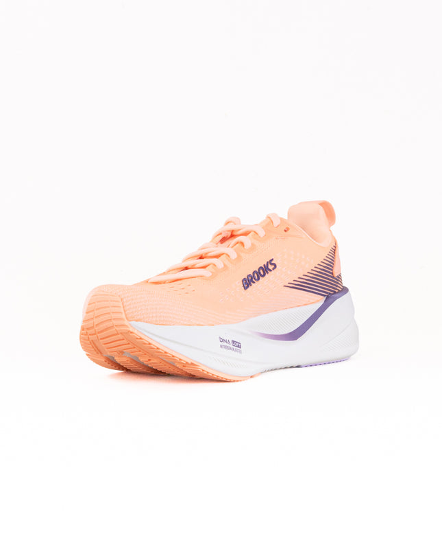 Brooks Ghost Max 4 (Women's) - Cyber Peach/Grape/Blue Wash