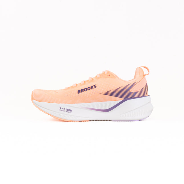 Brooks Ghost Max 4 (Women's) - Cyber Peach/Grape/Blue Wash