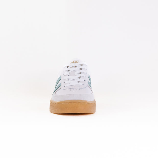 Gola Grandslam Elite Sneakers (Women's) - White/Surf/Evergreen/Gum