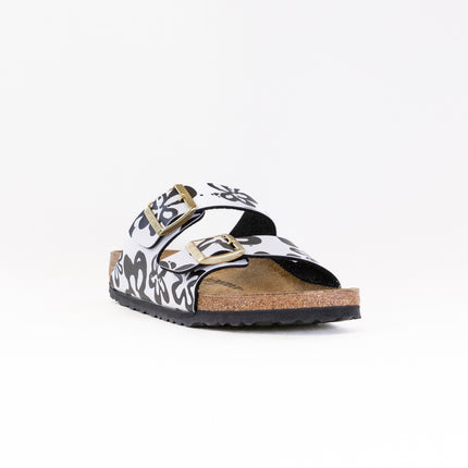 Birkenstock Limited Arizona (Women's) - Blooms White/Black