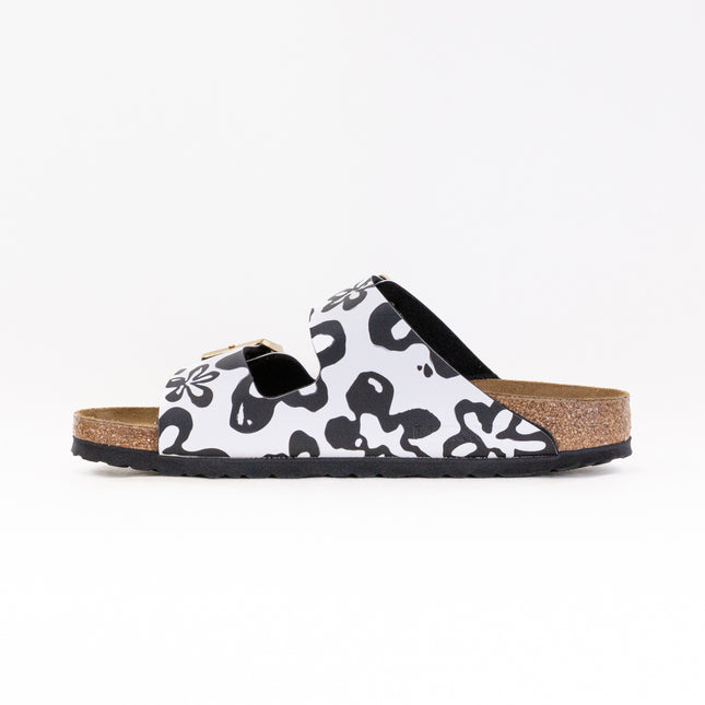 Birkenstock Limited Arizona (Women's) - Blooms White/Black