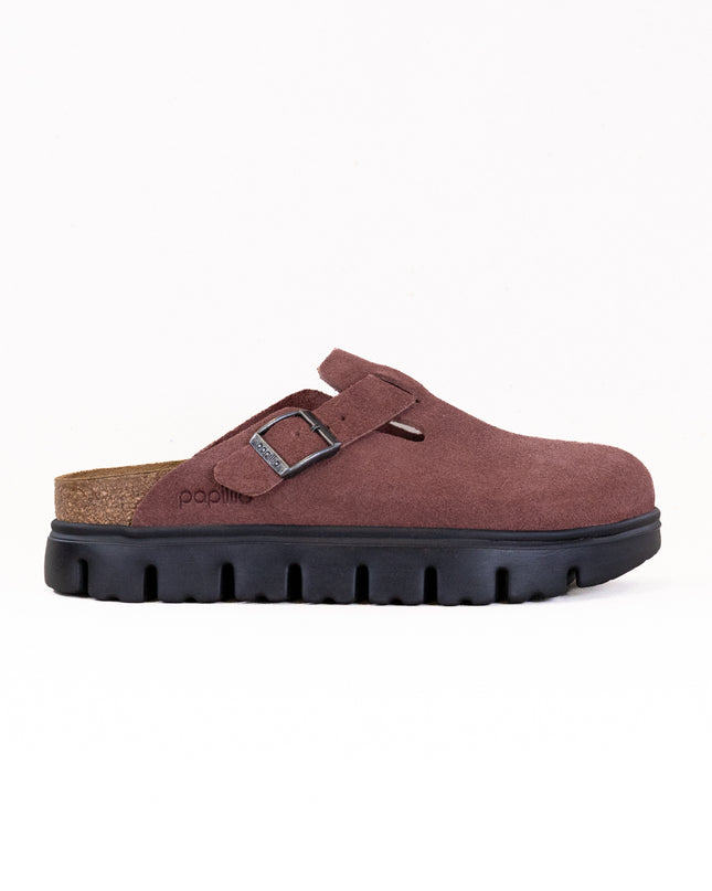 Birkenstock-Papillo Boston Chunky (Women's) - Pepper Suede