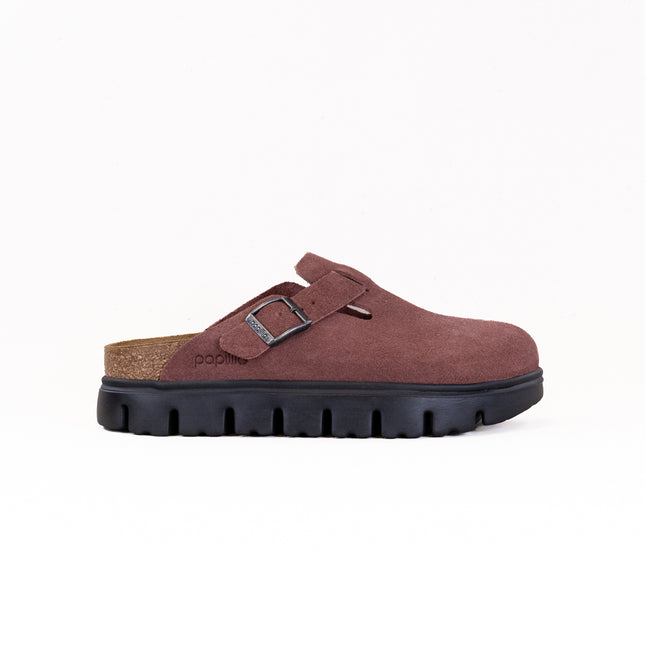 Birkenstock-Papillo Boston Chunky (Women's) - Pepper Suede