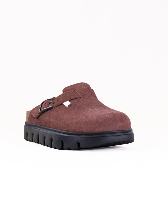 Birkenstock-Papillo Boston Chunky (Women's) - Pepper Suede