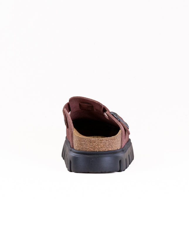 Birkenstock-Papillo Boston Chunky (Women's) - Pepper Suede