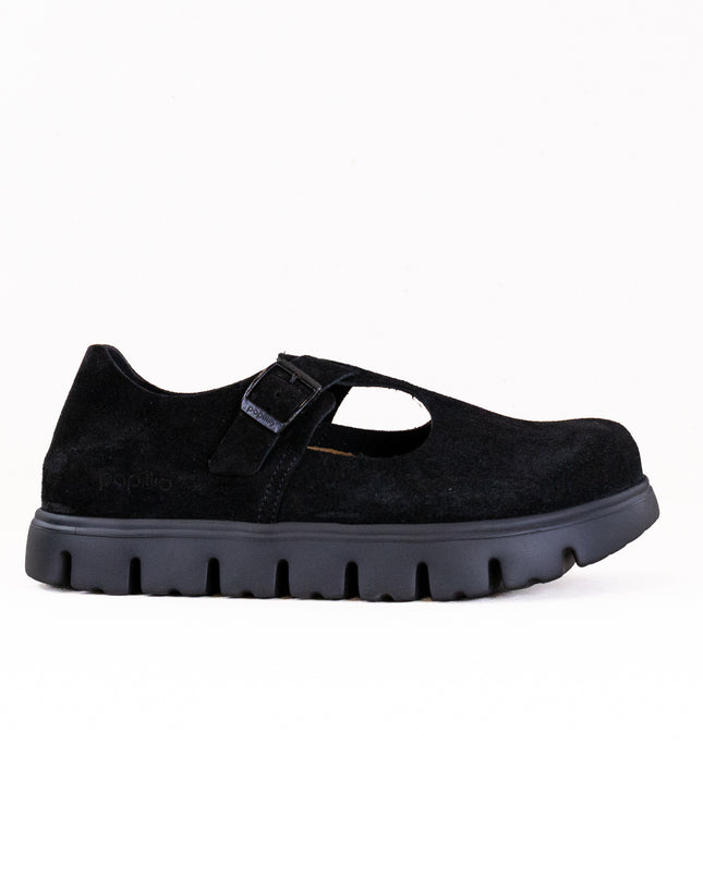 Birkenstock-Papillo Paris Chunky (Women's) - Black Suede