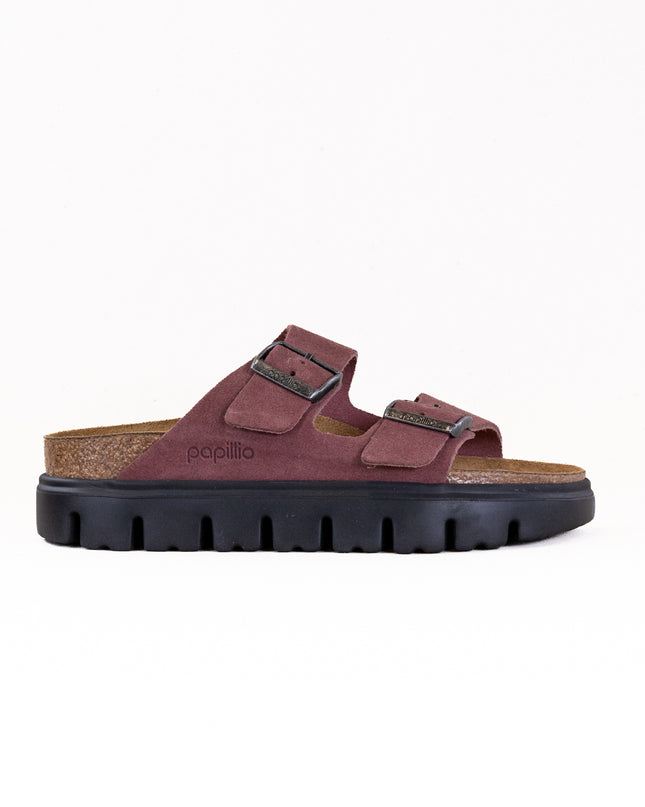 Birkenstock-Papillo Arizona Platform (Women's) - Pepper Suede