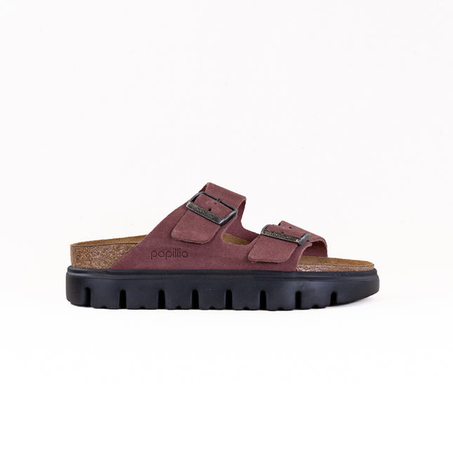 Birkenstock-Papillo Arizona Platform (Women's) - Pepper Suede
