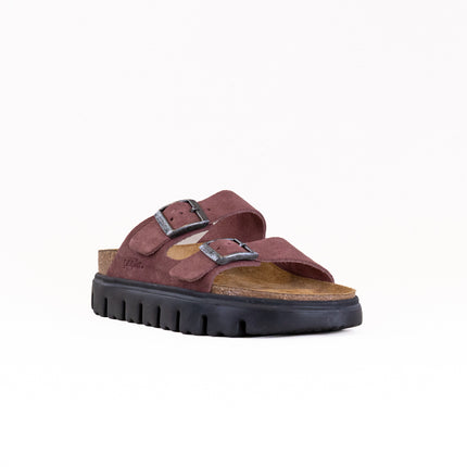 Birkenstock-Papillo Arizona Platform (Women's) - Pepper Suede