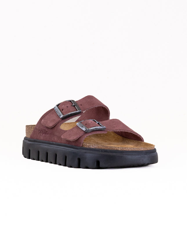 Birkenstock-Papillo Arizona Platform (Women's) - Pepper Suede