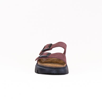 Birkenstock-Papillo Arizona Platform (Women's) - Pepper Suede