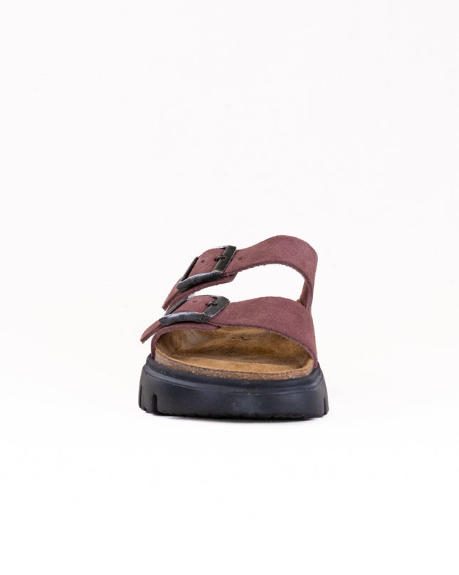 Birkenstock-Papillo Arizona Platform (Women's) - Pepper Suede