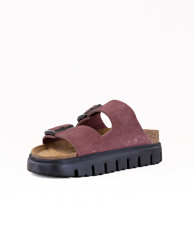 Birkenstock-Papillo Arizona Platform (Women's) - Pepper Suede